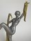 Art Deco Dancer with Drape in Silver Spelter by Limousin, 1930 2