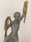 Art Deco Dancer with Drape in Silver Spelter by Limousin, 1930 9