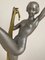 Art Deco Dancer with Drape in Silver Spelter by Limousin, 1930 12