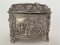 19th Century Silver Bronze Wedding Scene Jewelry Box 6