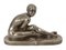 Art Deco Bronze Argente Crouching Woman the Surprise by De Possesse, 1930s 1