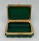 Green Opaline Jewelery Box with Gold Brass Frame 8