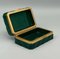 Green Opaline Jewelery Box with Gold Brass Frame, Image 2