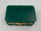 Green Opaline Jewelery Box with Gold Brass Frame 7