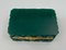 Green Opaline Jewelery Box with Gold Brass Frame, Image 7