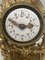 Horloge en Bronze avec Cadran en Émail et Marbre Blanc 6