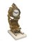 Horloge en Bronze avec Cadran en Émail et Marbre Blanc 1