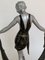 Art Deco Regule Double Patina Marmor und Onyx Base Dance, 1930er 7