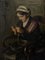Jacques Weismann, Young Breton Woman Knitting, 20th Century, Oil on Canvas, Framed, Image 3