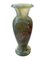 Mid-Century orientalische grüne Onyx Marmor Vase Skulptur 1