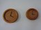 Wall Clocks in Solid Teak from Böckenhauer, Set of 2, 1970s 12