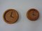 Wall Clocks in Solid Teak from Böckenhauer, Set of 2, 1970s, Image 12