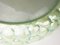 Lampada da parete o ad incasso in ceramica verde iridescente, vetro ottico e ottone, anni '50, Immagine 8
