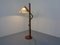 Lampada da terra vintage regolabile in teak di Domus, anni '60, Immagine 7