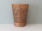 Mid-Century Umbrella Stand in Wood, Pottery & Wicker 1