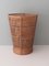 Mid-Century Umbrella Stand in Wood, Pottery & Wicker 3