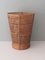 Porte-Parapluies Mid-Century en Bois, Poterie et Osier 3