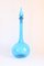 Blue Empoli Glass Genie Bottle, Tuscany, 1960s 4