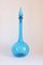 Blue Empoli Glass Genie Bottle, Tuscany, 1960s 3