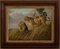 Mark Majer, Couple of Lions, Italy, 1990s, Oil on Canvas, Framed, Image 1