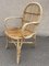 Fauteuils Mid-Century en Rotin, 1950s, Set de 4 10