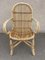 Fauteuils Mid-Century en Rotin, 1950s, Set de 4 8