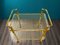 Vintage Bar Trolley in Gold Chromed Steel & Glass, Image 4