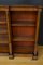 Viktorianisches offenes Bücherregal aus Nussholz 10