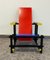 Red & Blue Lounge Chair by Gerrit Thomas Rietveld for Cassina 1