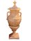 Neoklassizistische Urnen oder Vasen aus Terrakotta, 2er Set 2