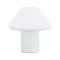 Vintage Mushroom Table Lamp With Satin White Murano Glass, Italy, Image 1