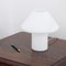 Vintage Mushroom Table Lamp With Satin White Murano Glass, Italy 8
