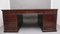 Large 20th Century Mahogany Partners Desk, Set of 3 1