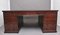 Large 20th Century Mahogany Partners Desk, Set of 3 15