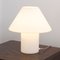 Vintage Mushroom Table Lamp With Satin White Murano Glass, Italy 2