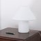 Vintage Mushroom Table Lamp With Satin White Murano Glass, Italy 3