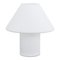 Vintage Mushroom Table Lamp With Satin White Murano Glass, Italy 1