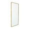 Rectangular Mirror With Brass Frame from Uso Interno 1