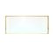Rectangular Mirror With Brass Frame from Uso Interno 2