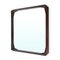 Espejo cuadrado con marco de madera de Tredici & Co, Imagen 3