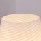 Vintage Murano Glas Mushroom Tischlampe mit Spiral White Filigree, Italien 7