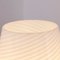 Vintage Murano Glass Mushroom Table Lamp With Spiral White Filigree, Italy 7