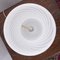 Lámpara de mesa hongo vintage de cristal de Murano con filigrana blanca en espiral, Italia, Imagen 8