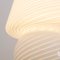 Vintage Murano Glass Mushroom Table Lamp With Spiral White Filigree, Italy, Image 12