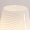 Lampada da tavolo vintage in vetro di Murano con filigrana bianca, Italia, Immagine 11