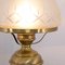 Vintage Brass Table Lamp With Double Lampshade, Image 7