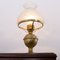 Vintage Brass Table Lamp With Double Lampshade, Image 5