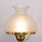 Vintage Brass Table Lamp With Double Lampshade 9