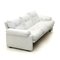 Midcentury Coronado 3-Seater Sofa in White Leather by Afra & Tobia Scarpa for B&B Italia, 1960s 6