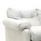 Midcentury Coronado 3-Seater Sofa in White Leather by Afra & Tobia Scarpa for B&B Italia, 1960s 10